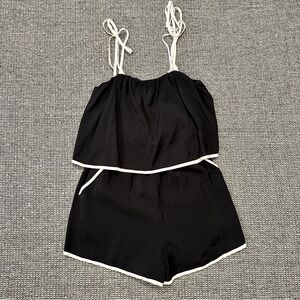 Entro Black and White Romper